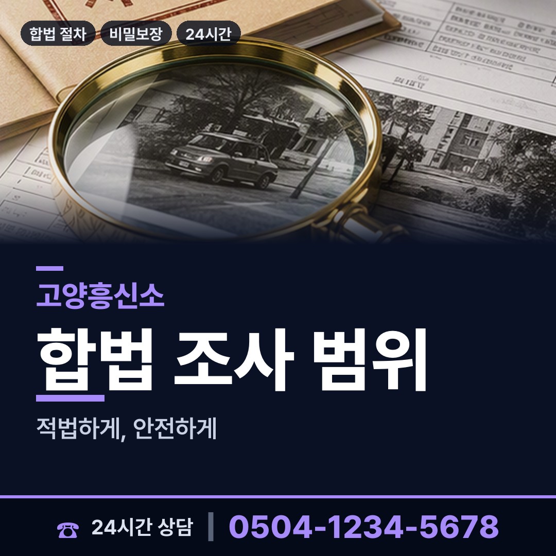 고양 정발산동 재산은닉조사 상담 안내